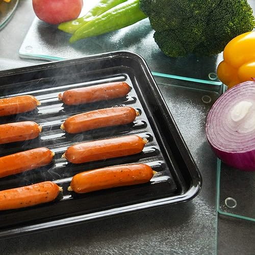 Vista 37 de Murrey Home Juego de tablas de cortar de vidrio para encimera de cocina, tablas de cortar de vidrio templado, aptas para lavavajillas, pequeña