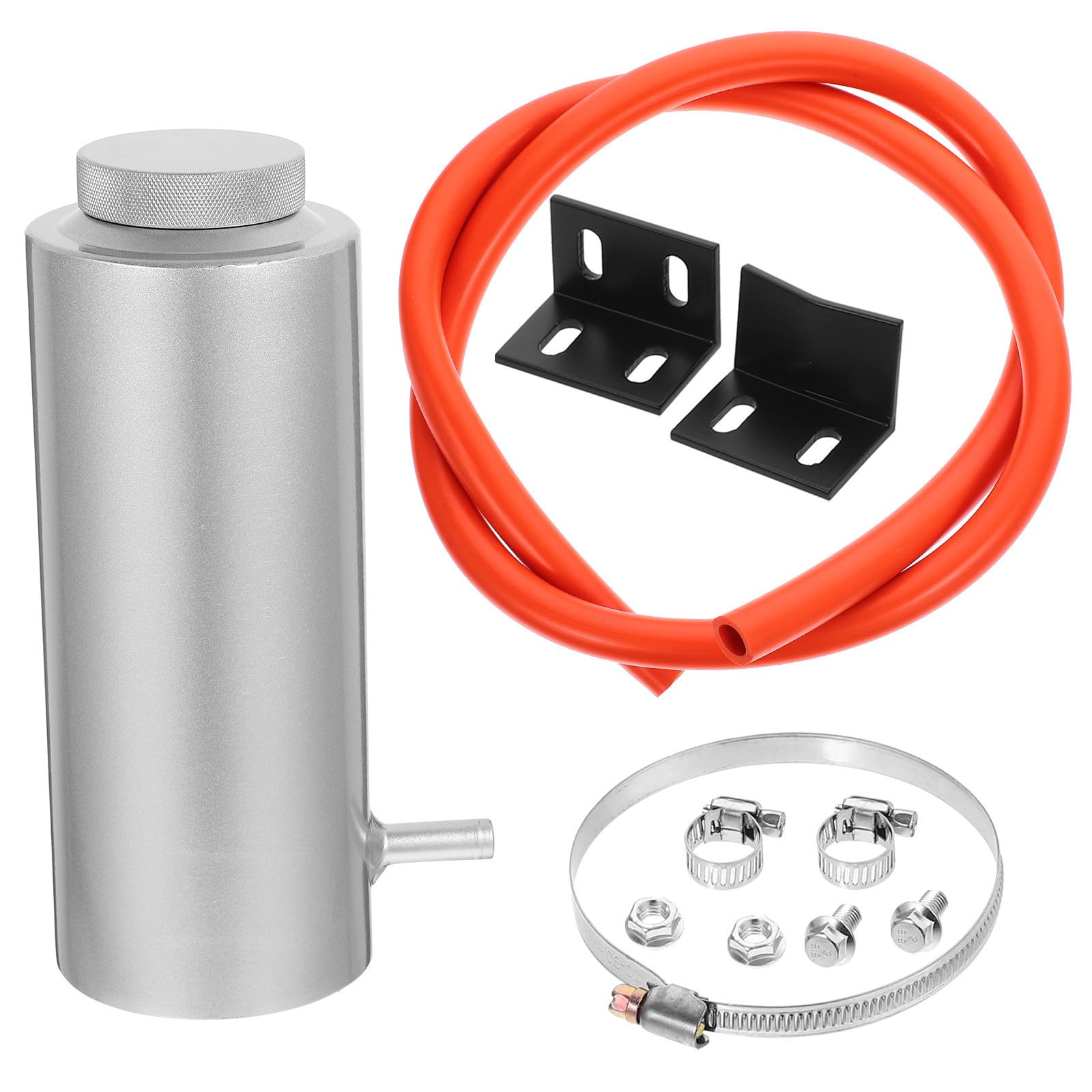 Outanaya Kit de Réservoir D'appoint pour Liquide de Refroidissement Voiture 800ml en Alliage D'aluminium Vase D'expansion et Trop-plein pour Radiateur Automobile
