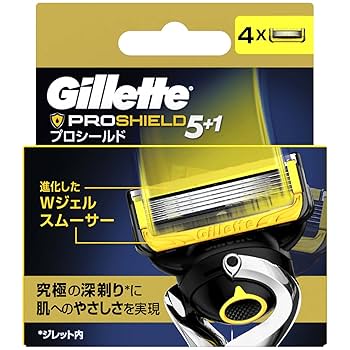 Amazon.co.jp: Gillette ジレット プロシールド 替刃4コ入