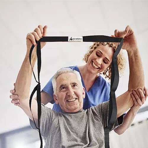 Miniatura 6 de Correa elástica de yoga con bucles, correas elásticas para terapia física, correa de ejercicio no elástica para pilates, danza y gimnasia con guía