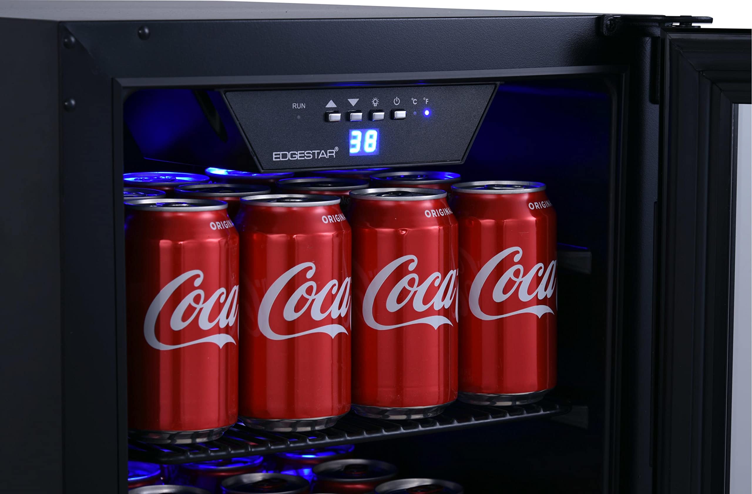 EdgeStar Bbr901bl 15 Inch Wide 80 Can Built-In Beverage Center With Slim Design - Black on Fridge.com - View 6