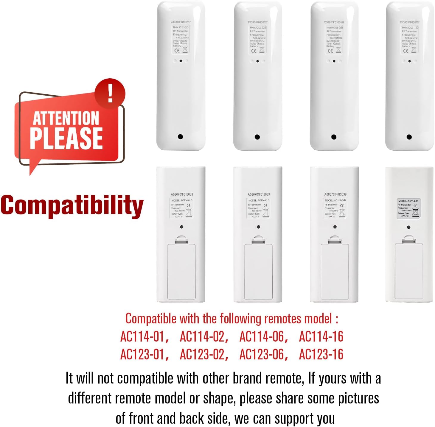 AC123-01 1 Channel Wireless RF433.92 Controller Transmitter Remote User ...