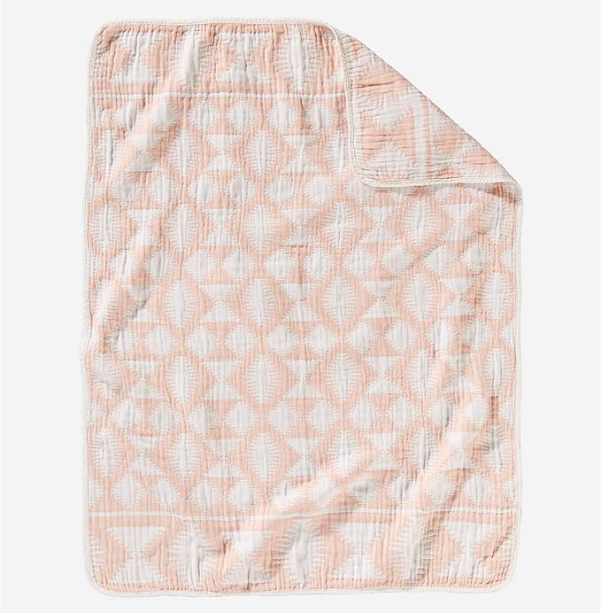 Pendleton Cotton Woven Baby Blanket Falcon Cove Coral One