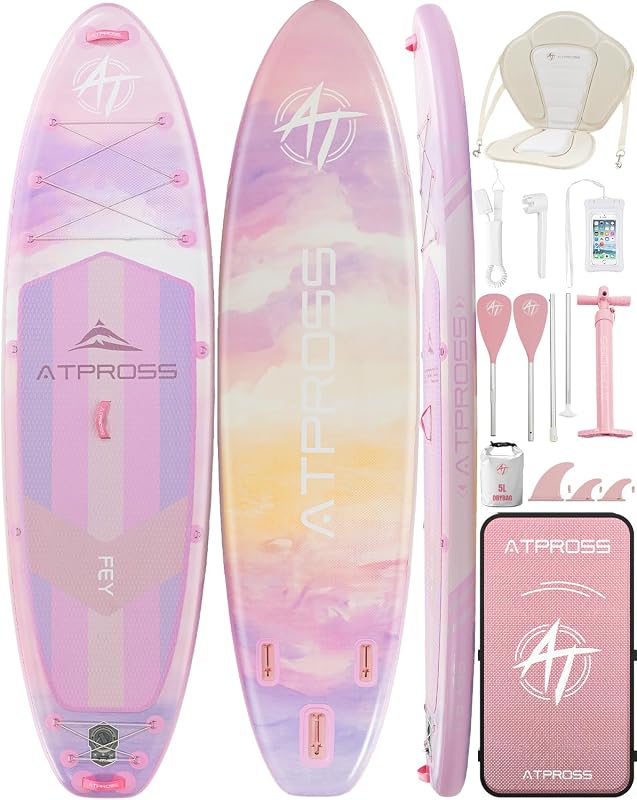 Inflatable Paddle Board, 450lbs Extra Wide Stand Up Paddleboard | 11'6"x35" SUP with Premium Accessories Kit & Backpack, blow up paddle board for Adults & Youth of All Skill Levels
