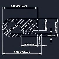 Vista 4 de Clip de cable redondo con tornillos para cable Ethernet Starlink, clip de cable, clips de cable para instalación de cables Starlink en pared, clips