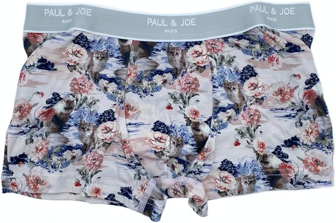 Amazon Co Jp ポール ジョー Paul Joe P J ボクサー ブリーフ ファッション Pop パンツ 下着 アンダーウェア トランクス 派手 猫 植物 花 薔薇 総柄 綿混素材 シルケット加工 プリント パンツ 男 メンズ ウェア ピンク ファッション