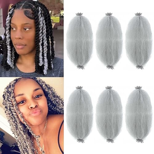 Vista 72 de Cabello afro trenzado elástico color marrón claro de 16 pulgadas, paquete de 3 T27, cabello afro preesponjado y trenzado elástico, cabello afro