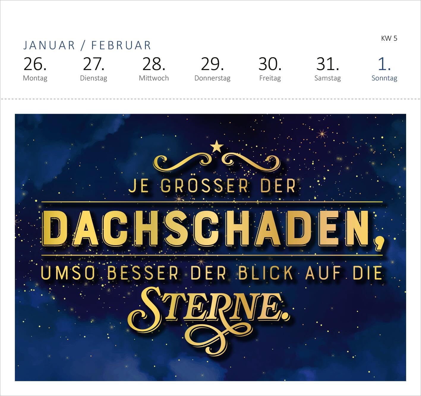 Postkartenkalender Fehlt nur noch das Zelt, dann wäre der Zirkus hier perfekt. 2026: Wochenkalender 2026, 53 Postkarten mit bösen Sprüchen
