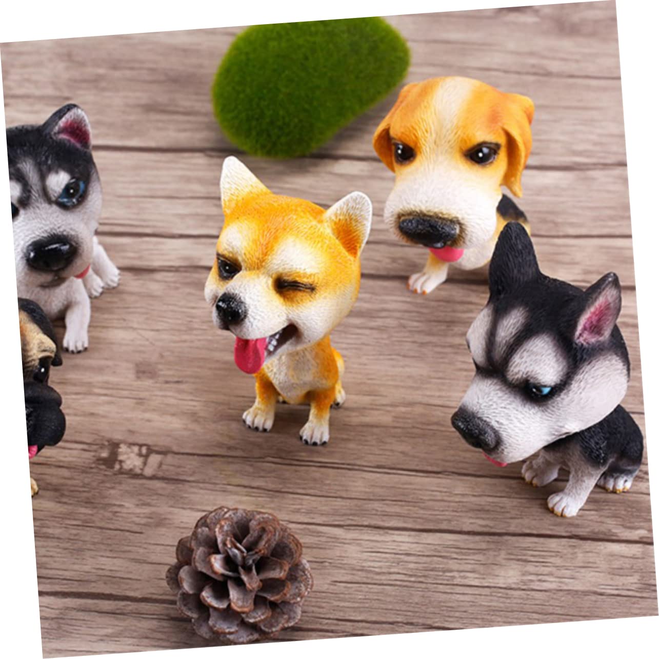 Toyvian Wackelkopf Hund Dekofigur Aus Resin Lustige Produktbild-Vorschau 10