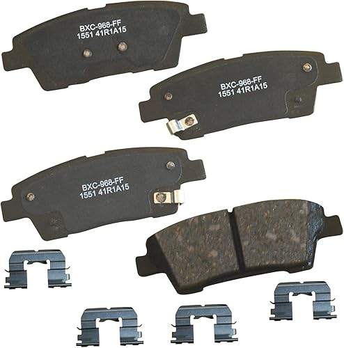 Miniatura 90 de Bendix Pastillas de freno traseras de cerámica Premium SBC1100 para Nissan Frontier 2024-2005, Xterra 2015-2005, Suzuki Equator 2012-2009