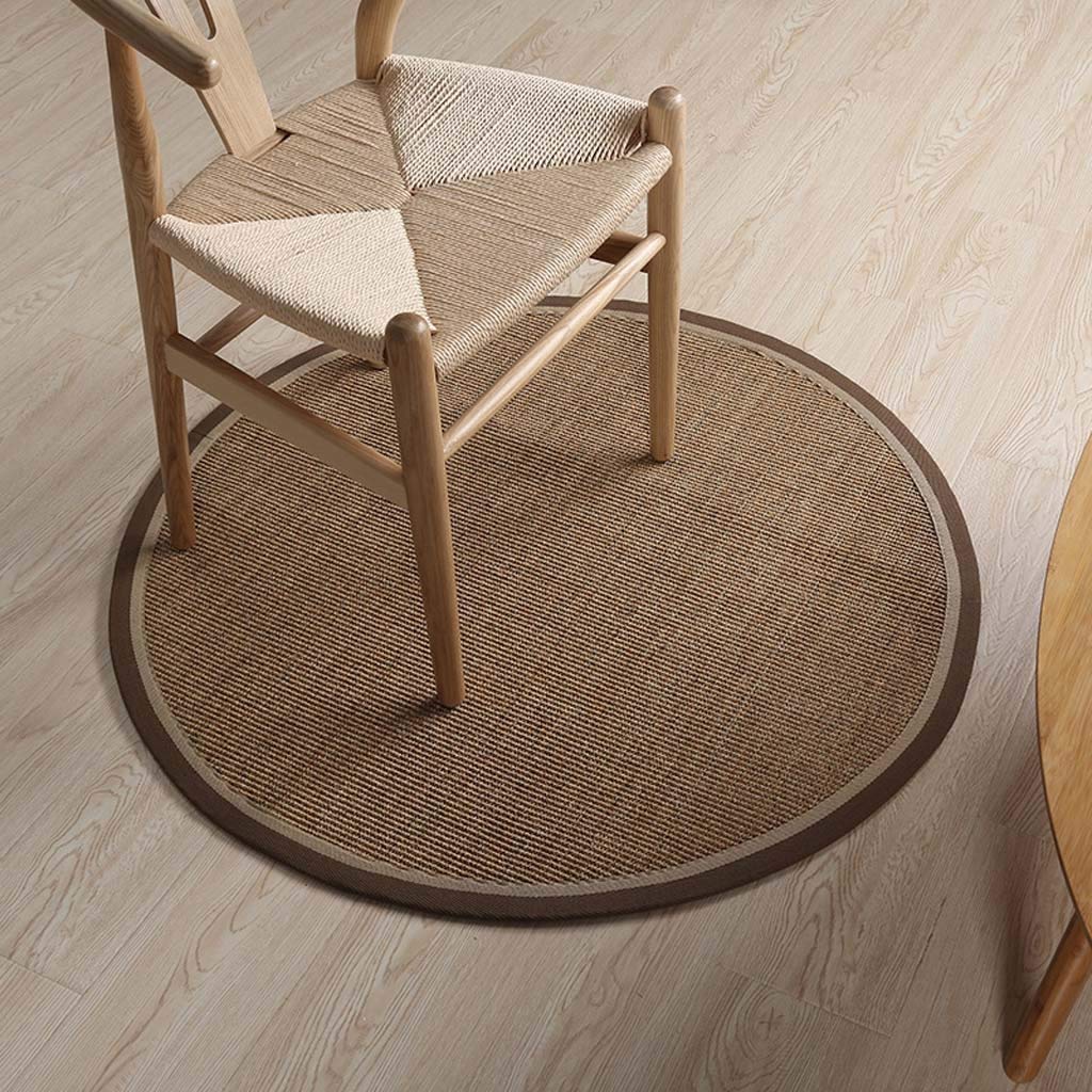 Tapis de sol en jonc de mer d'été pour une chambre zen et vintage