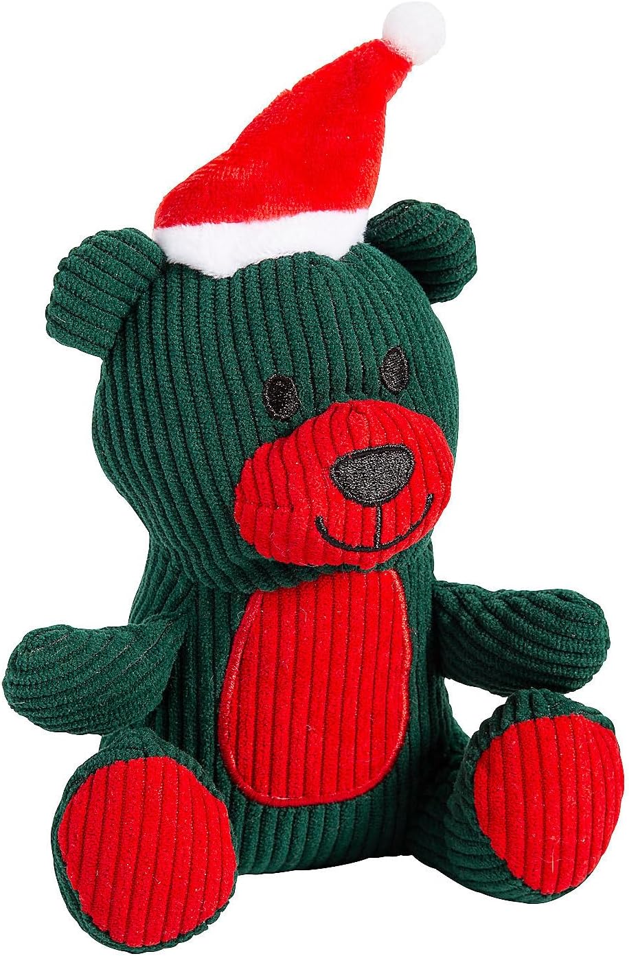 Fun Express Christmas Corduroy Stuffed Bears – Festive Plush Bears for Holiday Decor Stocking Stuffers Party Favors – Perfect for Kids Classroom and Seasonal Celebrations – 12 Pieces