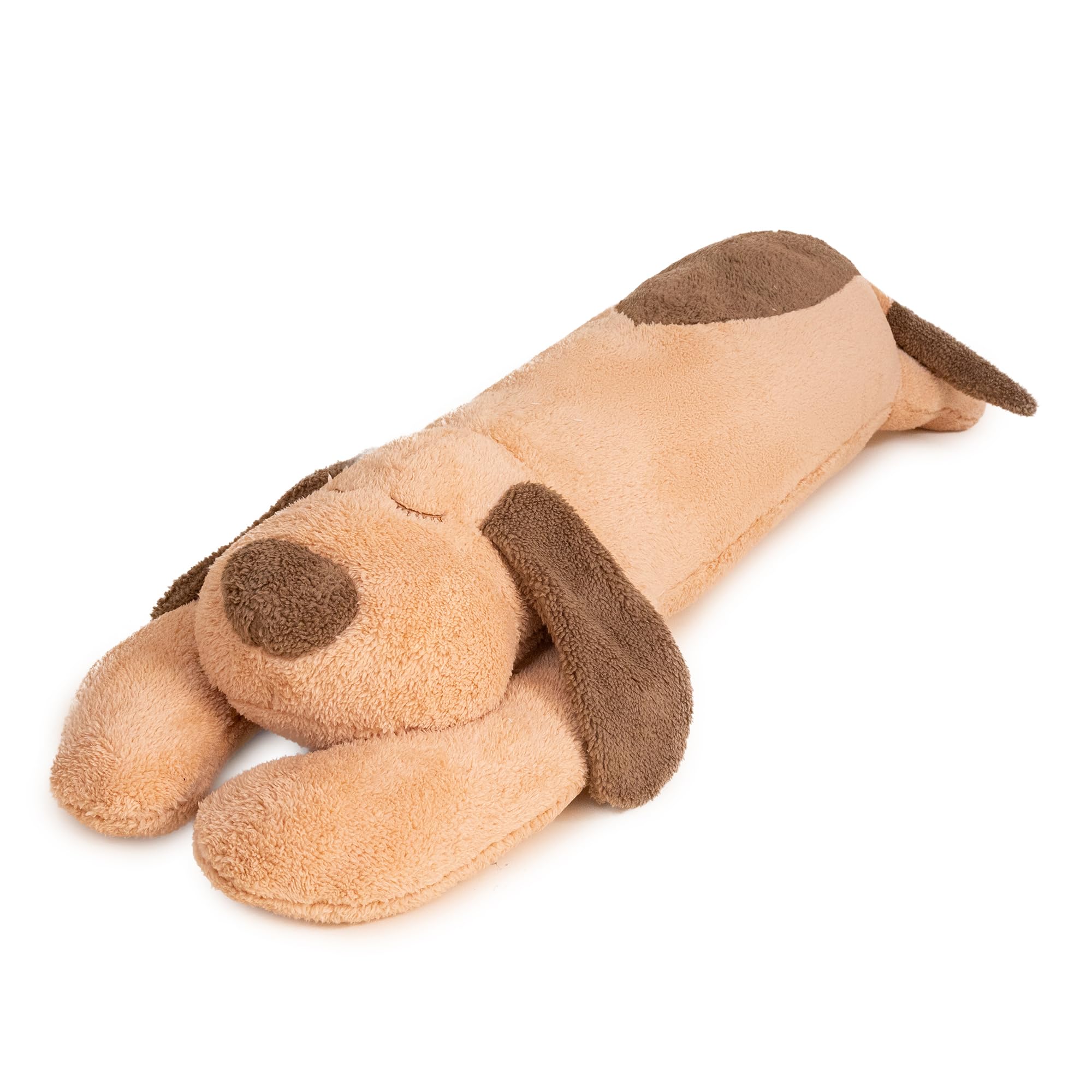 AMIRA TOYS 犬人形ロング枕、快適な家庭用ふわふわソフト人形枕、自宅、車、ソファでの使用に適しており、男性と女性の両方に適しています、ブラウン90cm。