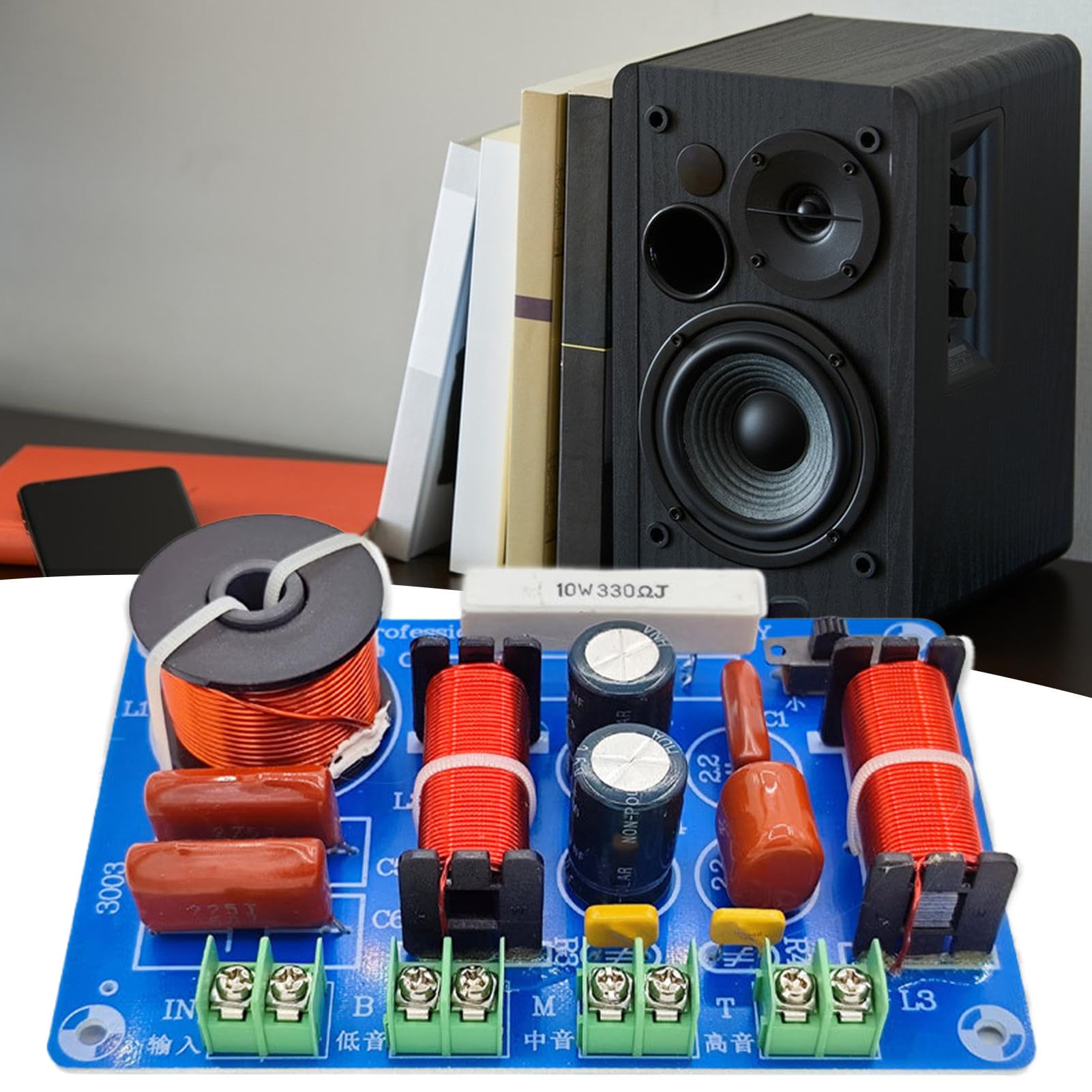 Crossover de fréquences de Haut-Parleur, Filtre Compact pour Haut-parleurs Audio, séparateur de fréquence Compact multivoies Haute Performance pour Une optimisation de la clarté Lors de la