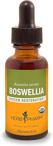 Miniatura 1 de Herb Pharm Extracto líquido de Boswellia orgánico certificado para apoyo articular, 1 onza líquida