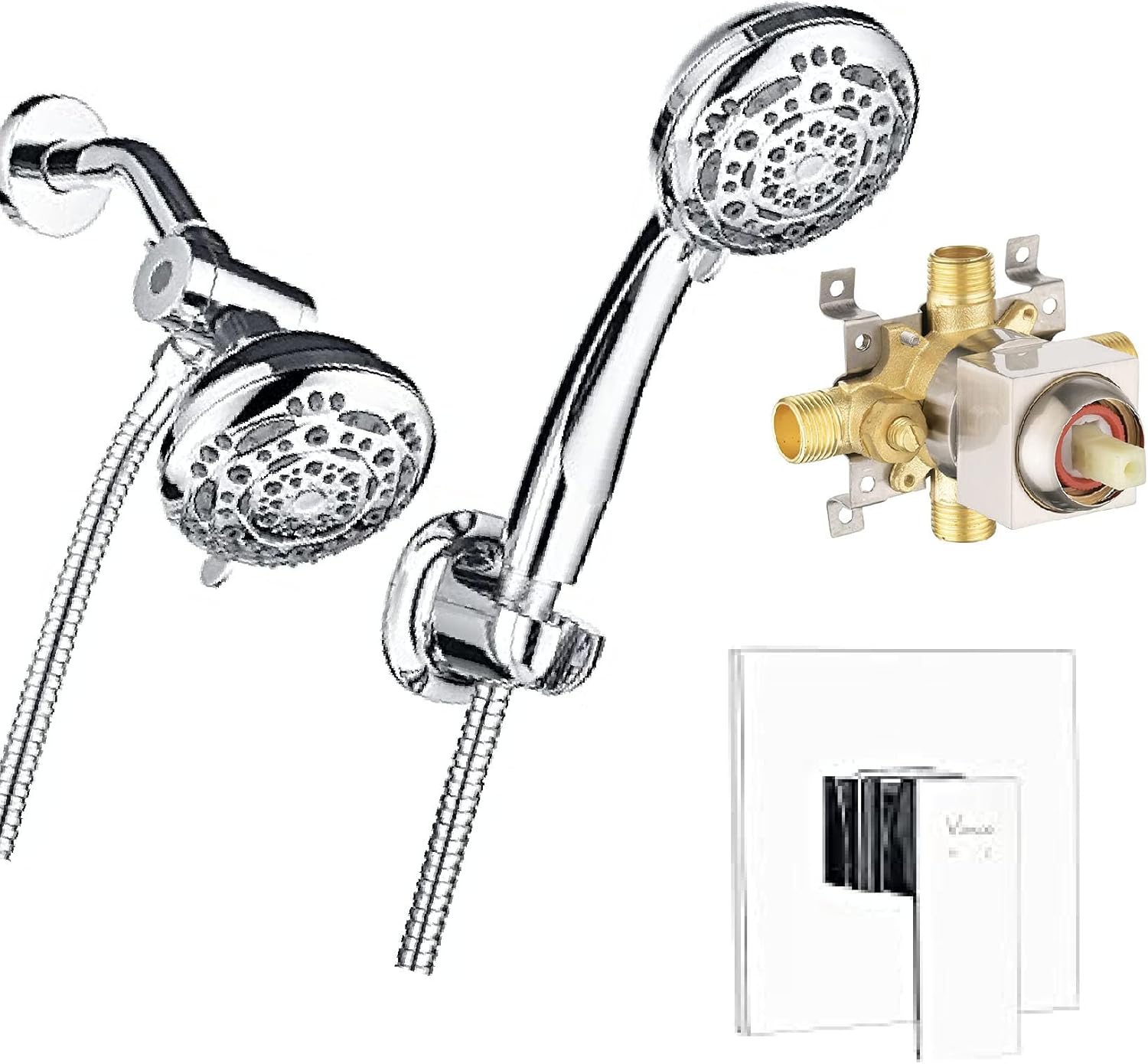 Shower System, Showerheads with Handheld Spray Combo Luxury Rain Mixer ...