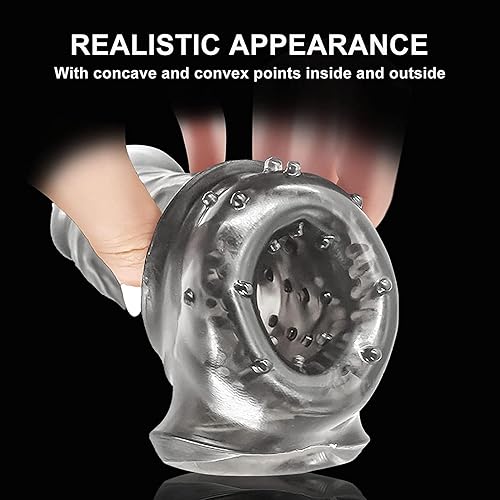 Miniatura 7 de Super 8 pulgadas nuevo silicona suave funda extensión extensión extensión para hombres aumento masculino extensión manga transparente 2 unids