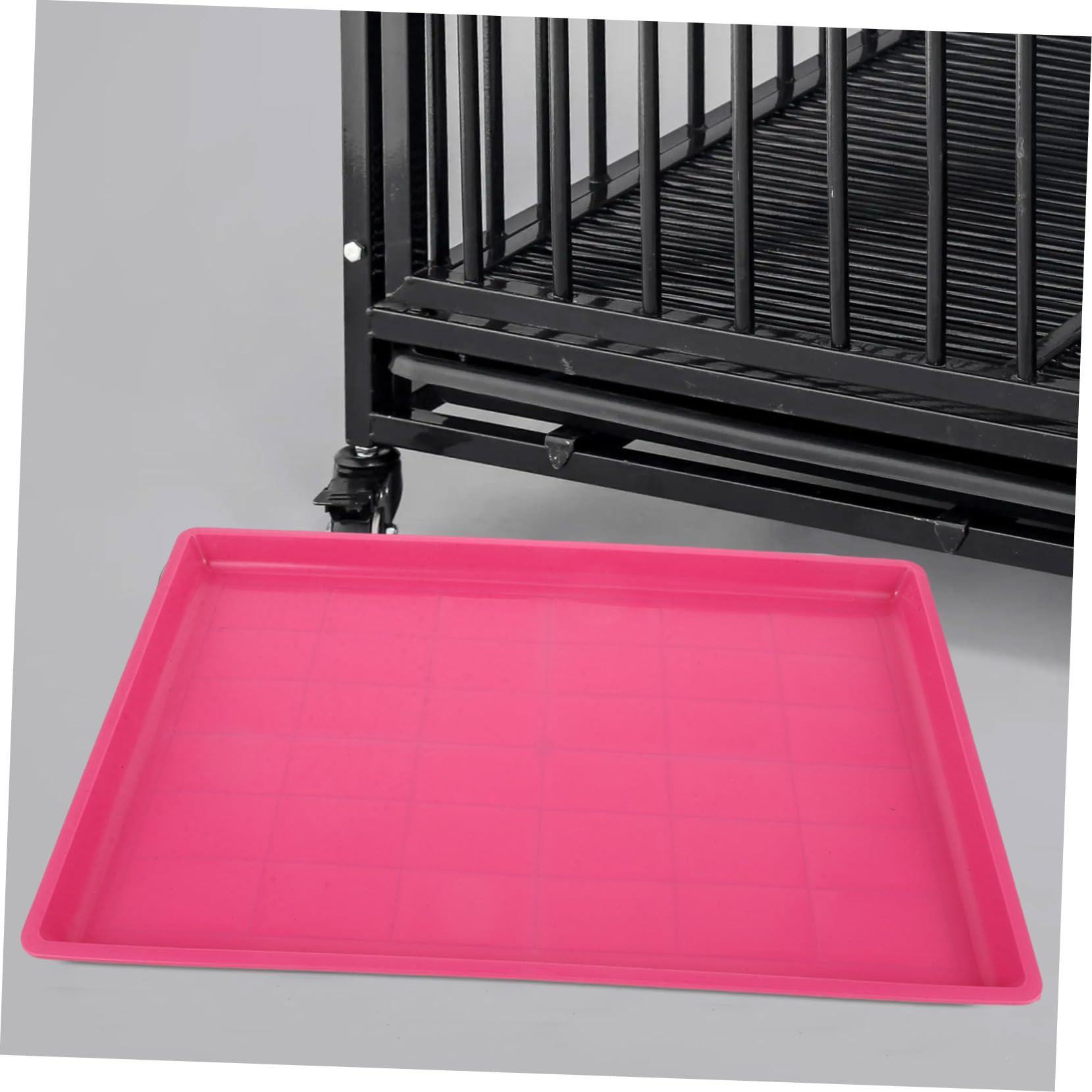 INOOMP Bac de Cage en Plastique pour Animaux de Compagnie Plateau de Remplacement pour Chiens et Bac à Litière Antidérapant 60X40 CM et Facile à Nettoyer
