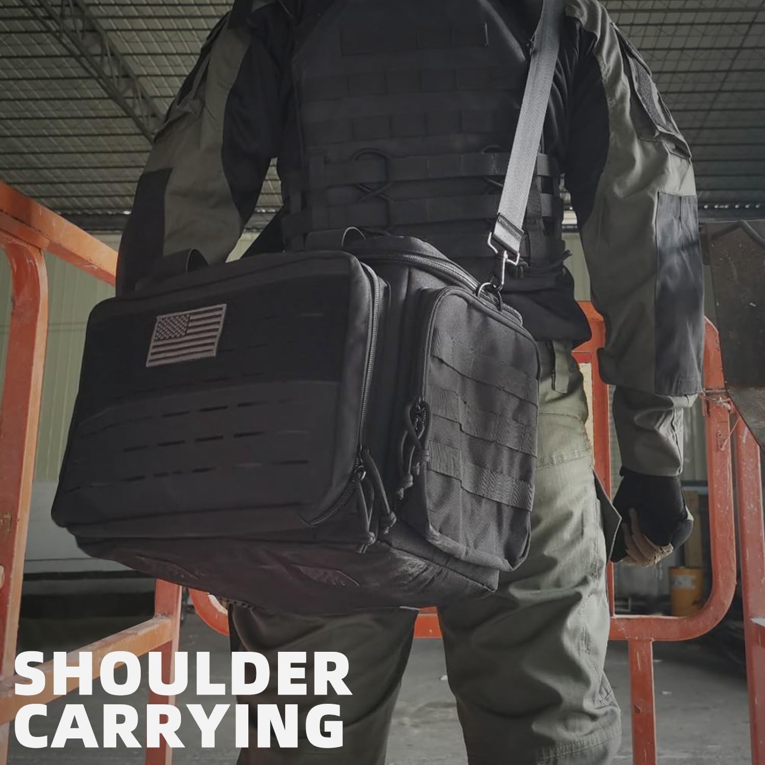 AMYIPO Tactical Pistol Case Hunting Shooting Range Bag Soft Handgun Case Tactical Gun Range Duffle Bag Gun Carrying Case - Image 7