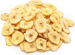 NUTS U.S. Unsweetened Banana Chips - No Sulfur Added, Non-GMO, Natural Dried Slices in Resealable 1 LB Bag