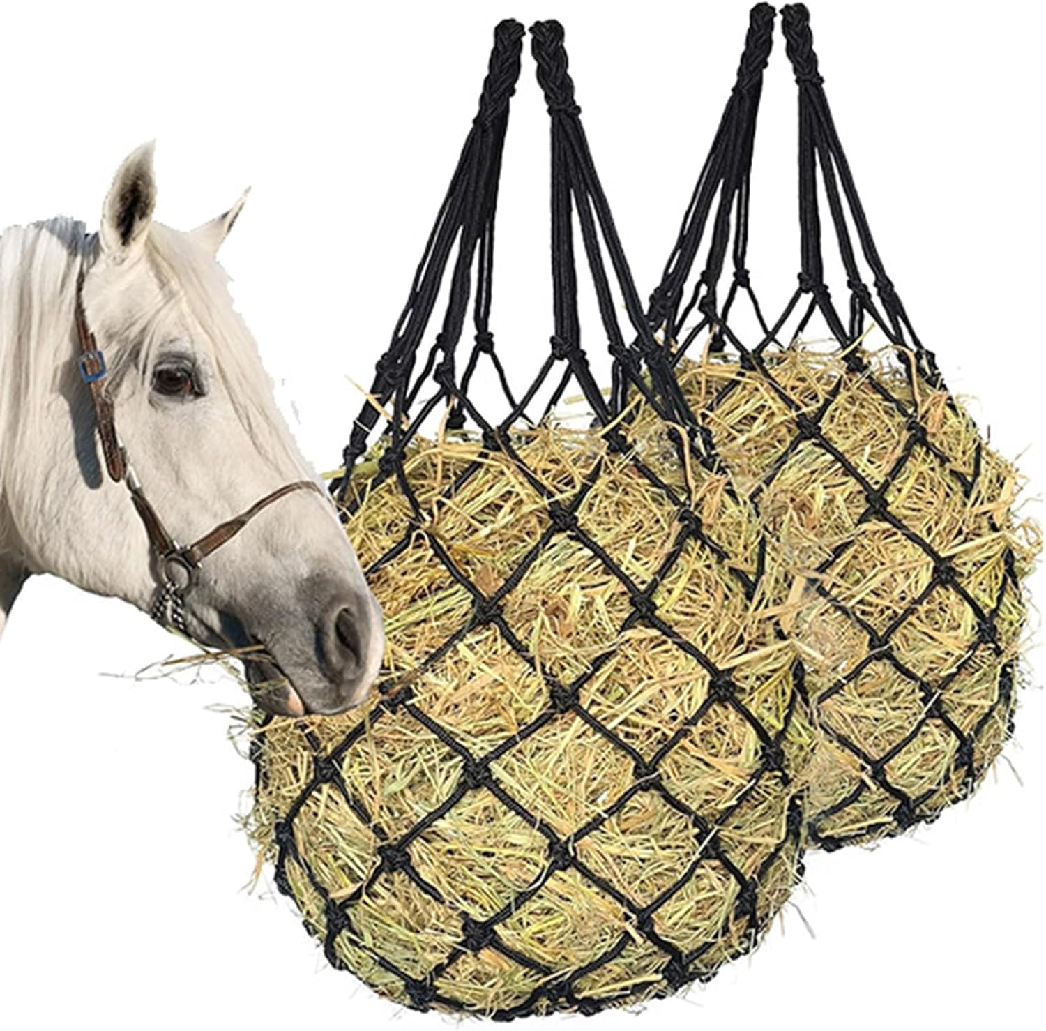 Web Horse Hay Bag for Stable Carriage and Outdoor Use Horse Carrier Bag for Supply Easy Installation Farm Poultry Supplies