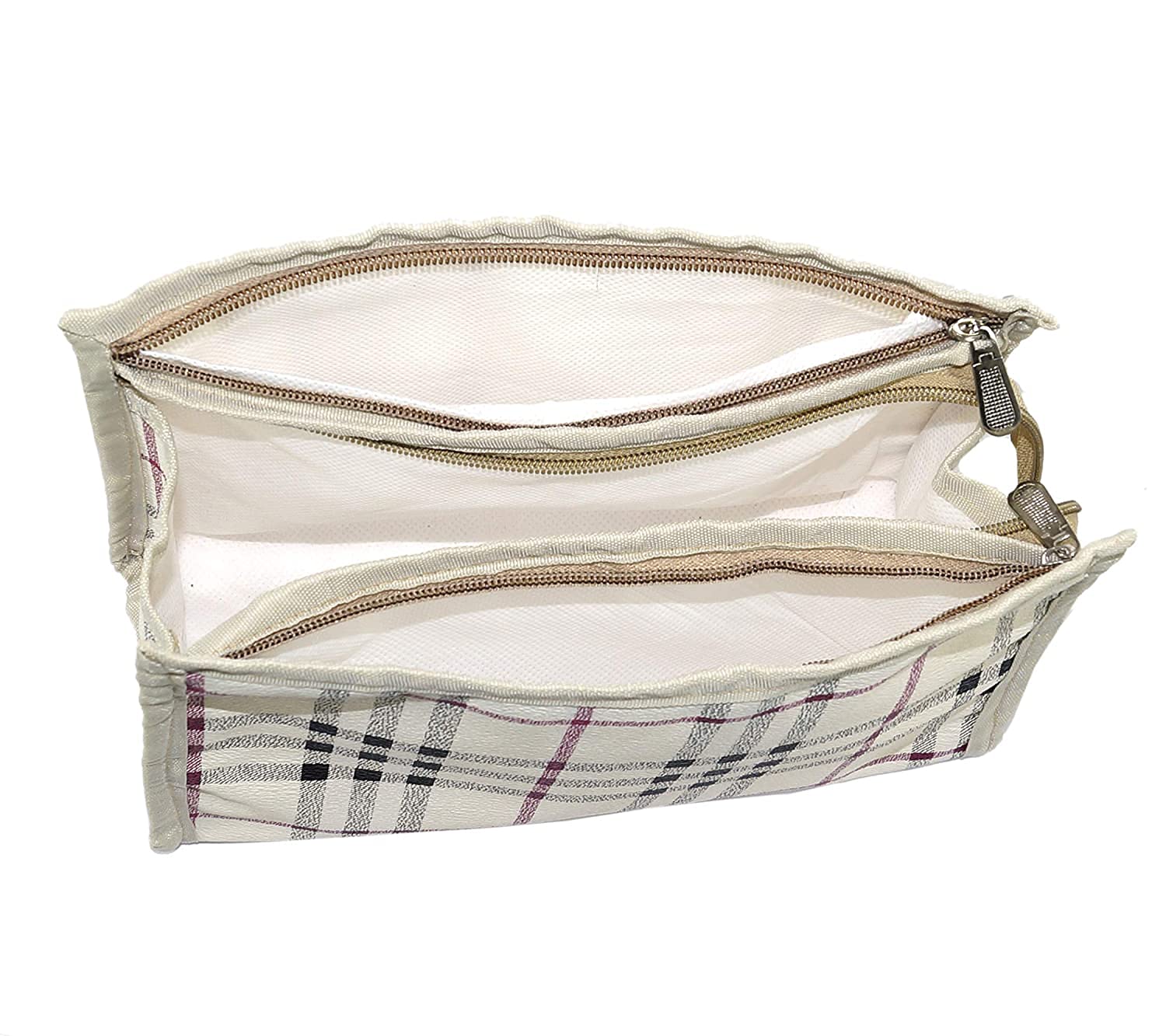 ADJD Set of 3 Difference Size Multipurpose Cosmetic Travelling Pouch Toiletry Shaving Cosmetic Makeup Kit Stationary Case Bag (Multi-Color) 3