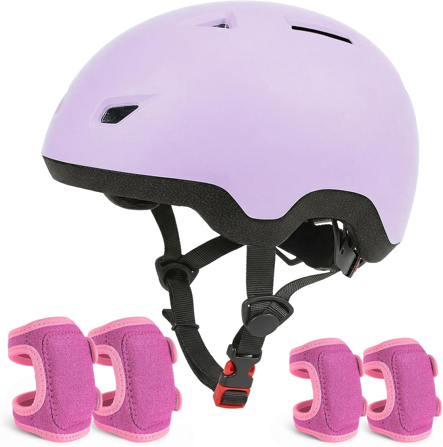 Toddler Helmet and Knee Pads Set for 1-3 Years Old, Kids Bike Helmets with Toddler Knee Pads and Elbow Pads Set, Adjustable Baby Helmet for Balance Bike, Scooter, Tricycle, Bicycle