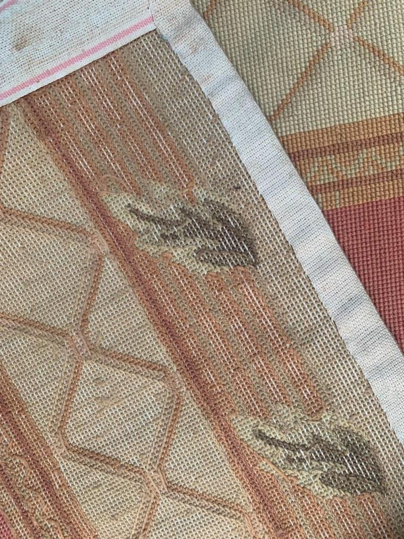 8x10 Vintage Handmade French Style Aubusson Needlepoint Rug – Home Decor Carpet – 301 × 242 cm