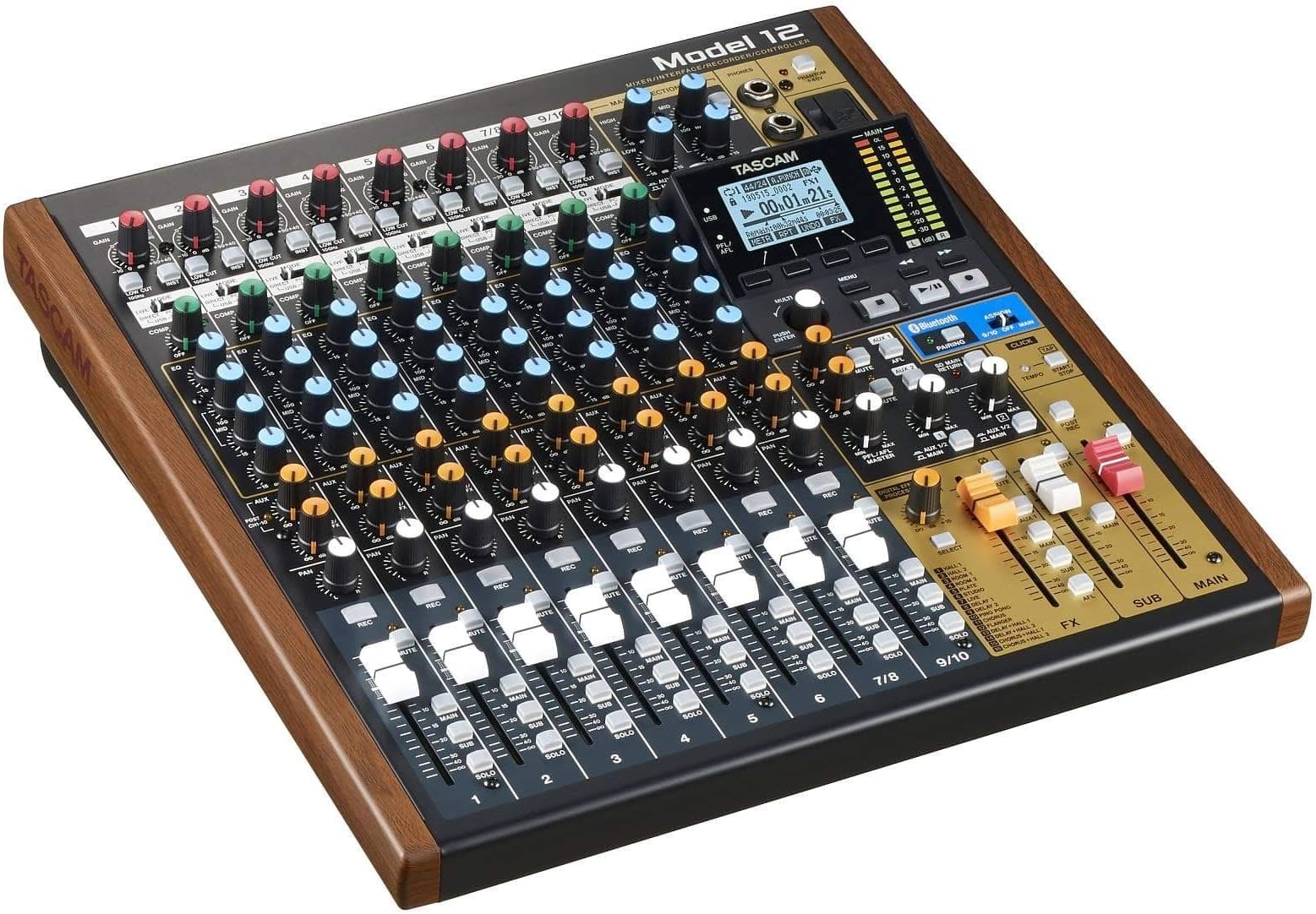 Model 12 All-in-One 12-track Digital Multitrack Mixing and Recording Studio, Mixer, USB Audio Interface and DAW Controller
