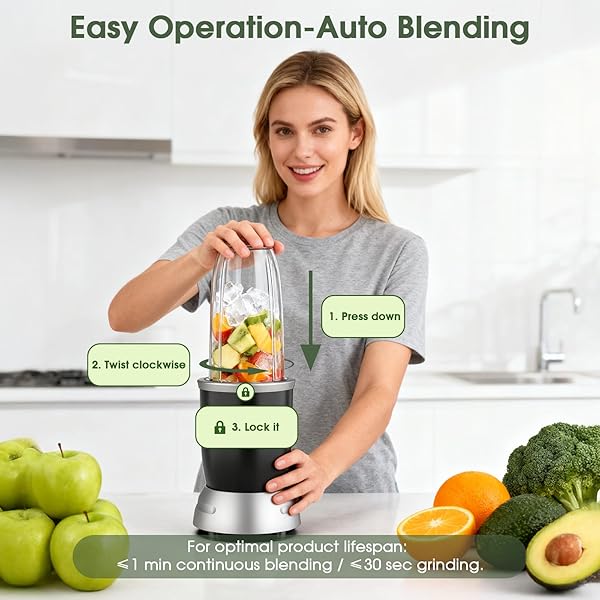 25000 RPM Portable Smoothie Blender 5