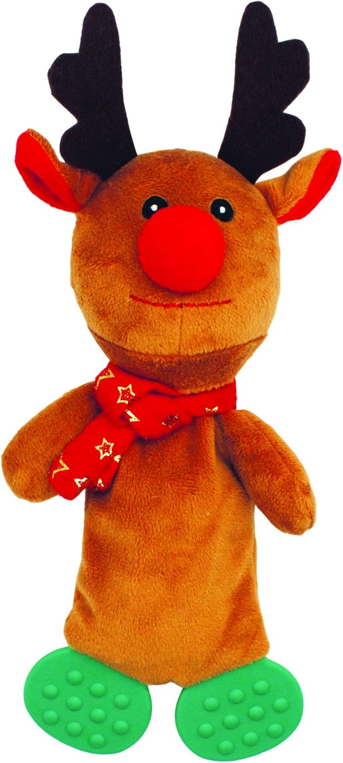 Holly & Robin Flappy Feet Reindeer Plush Dog Toy Amazon.co.uk Pet