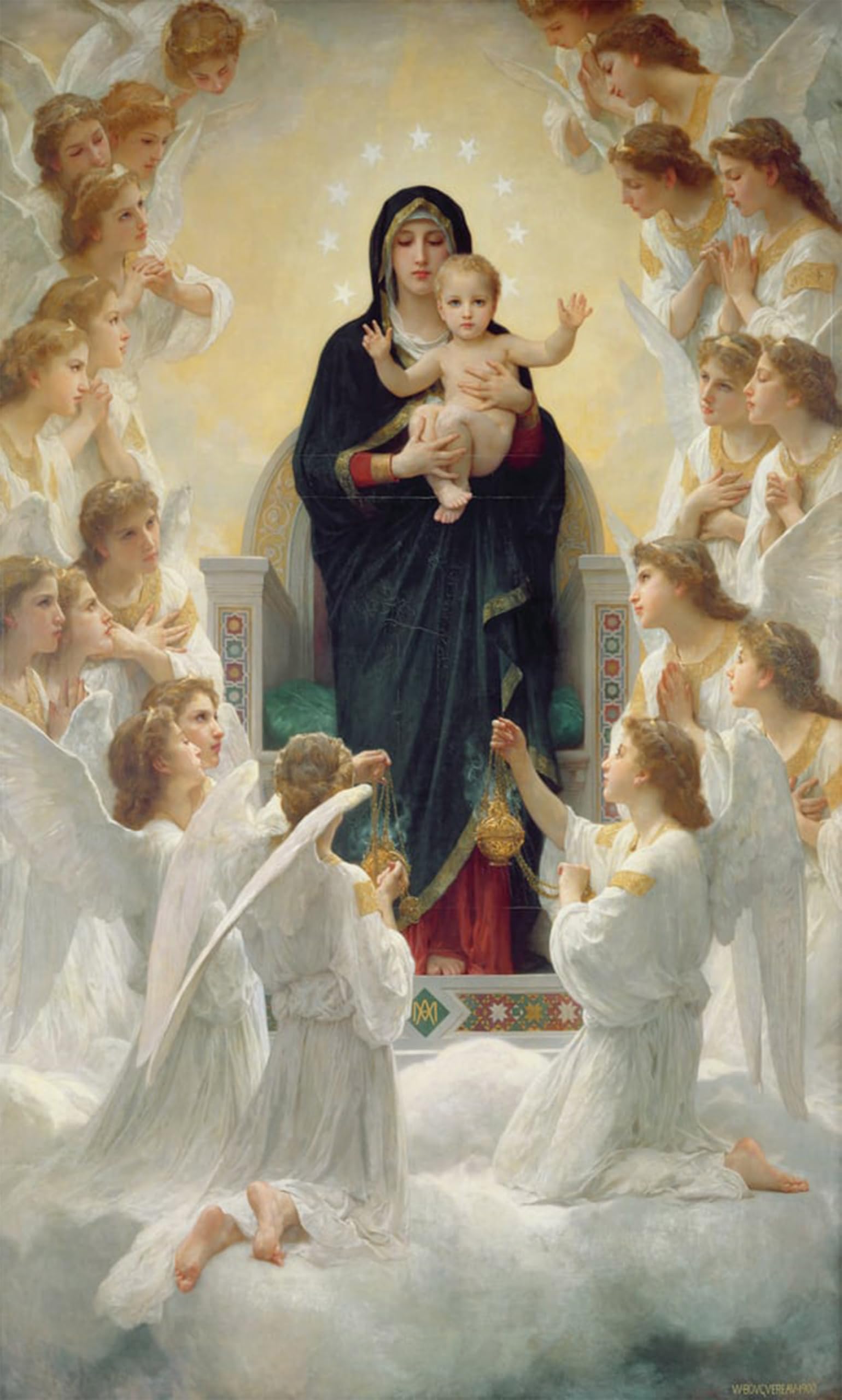 POSTERIIk Famous Animal Posters Vintage Picture Cupid and Psyche As Children the First Kiss by William Adolphe Bouguereau Modern Wall Decor for Home Decor 60x90cm