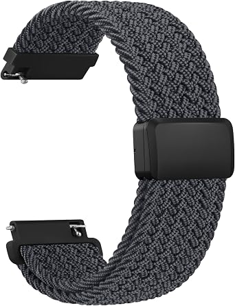 Amazfit Bip 5 / Bip 6 スマートウォッチ用編組バンド 22mm ソフトで調節可能なナイロンスポーツ交換用ストラップ Amazfit Bip 5 / Bip 6 / GTR 4バンド対応 レディース メンズ