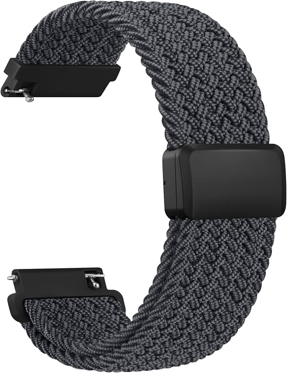 Amazfit Bip 5 / Bip 6 スマートウォッチ用編組バンド 22mm ソフトで調節可能なナイロンスポーツ交換用ストラップ Amazfit Bip 5 / Bip 6 / GTR 4バンド対応 レディース メンズ