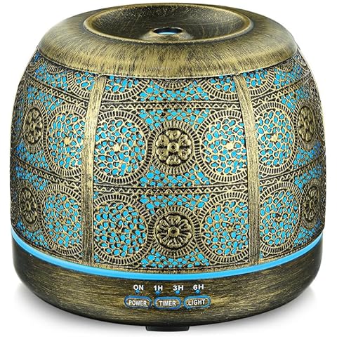 ARVIDSSON 500ml Essential Oil Diffusers for Large Room, Metal Diffusers for Essential Oils, Ultrasonic Aromatherapy Diffuser for Home Office, Gift for Women and Men Cover