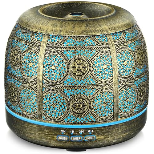 ARVIDSSON 500ml Essential Oil Diffusers for Large Room, Metal Diffusers for Essential Oils, Ultrasonic Aromatherapy Diffuser for Home Office, Gift for Women and Men