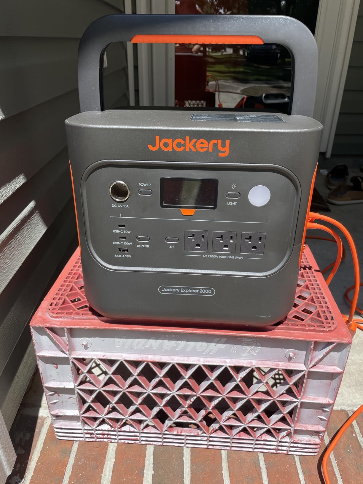 Jackery Solar Generator 2000 v2 bundled with two foldable solar panels