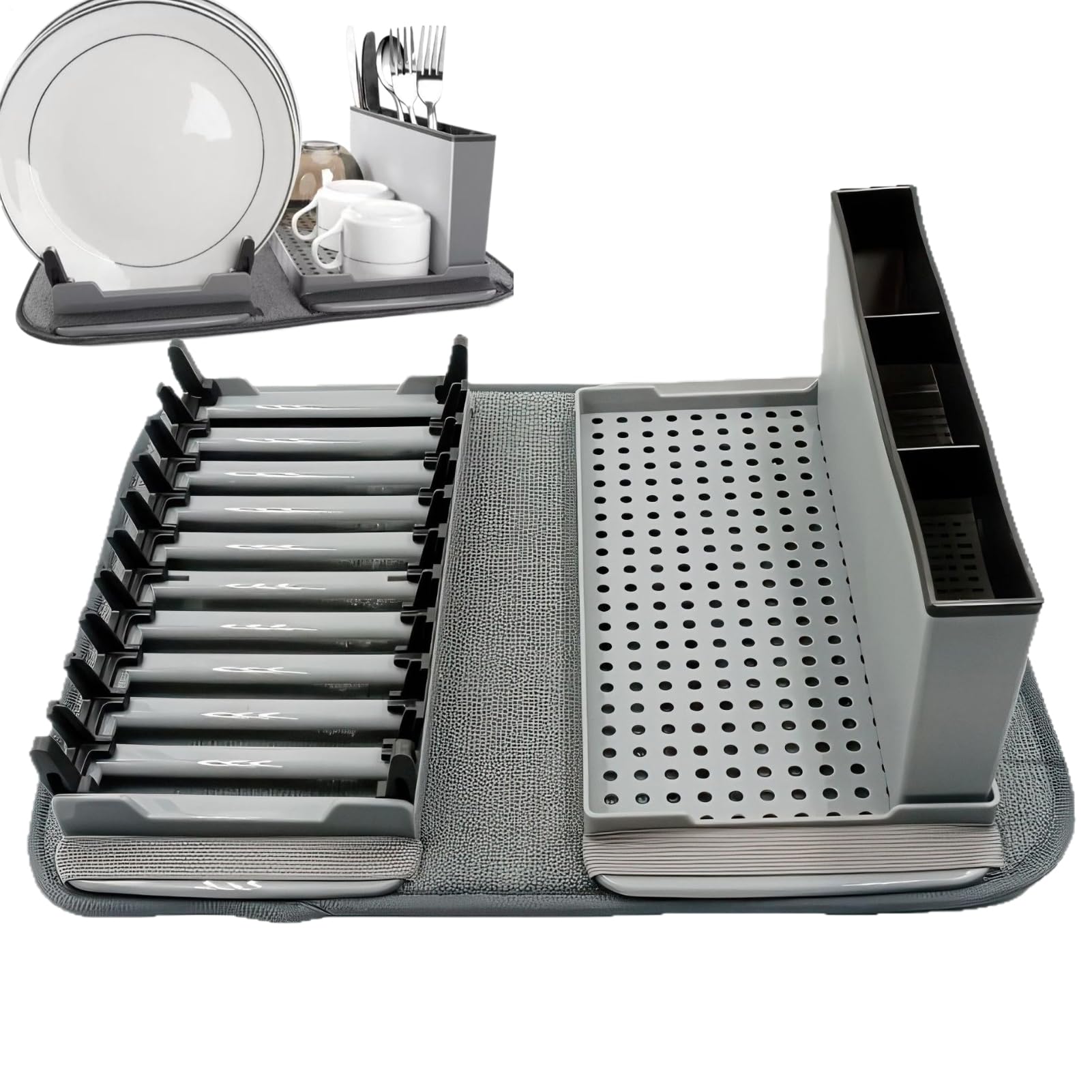 Tapis de séchage pour comptoir de cuisine idéal pour optimiser les petits espaces