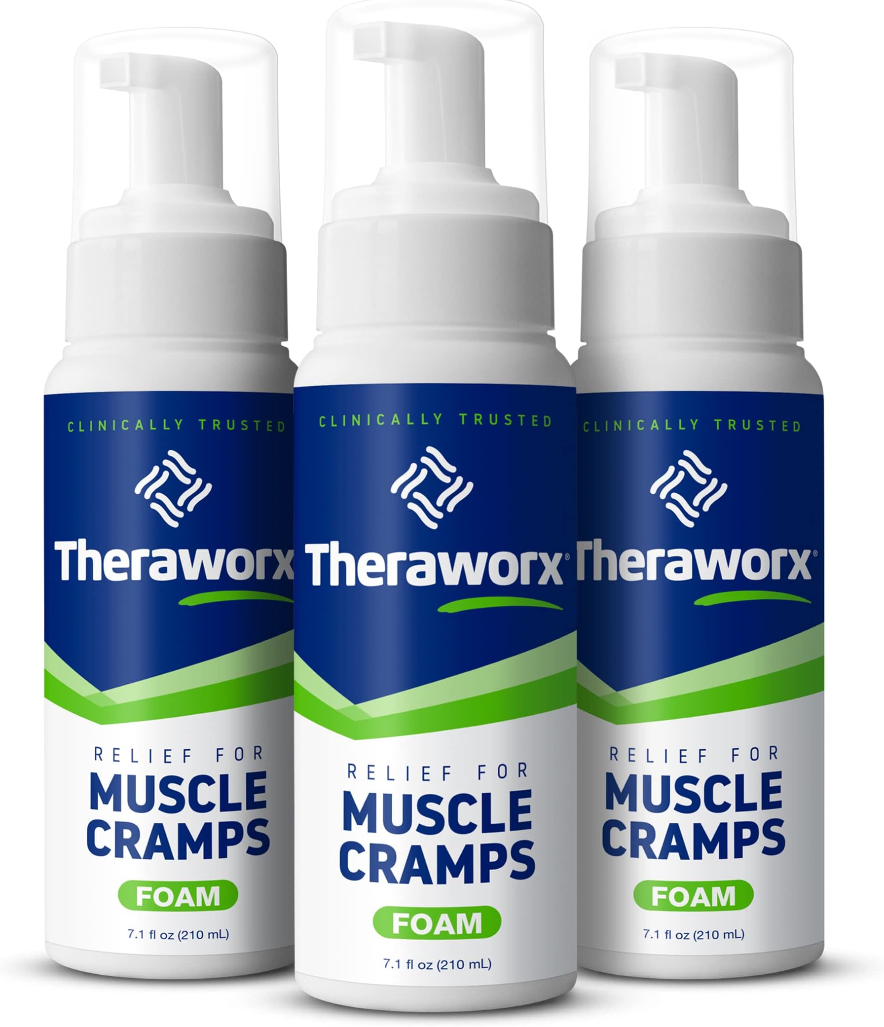 Relief Muscle Cramp & Spasm Foam Fast-Acting Leg Soreness and Foot Relief - 7.1 oz - 3 Count