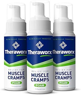 Theraworx Relief 3-Pack Fast-Acting Foam for Leg Cramps, Foot Cramps and Muscle Soreness, 7.1oz