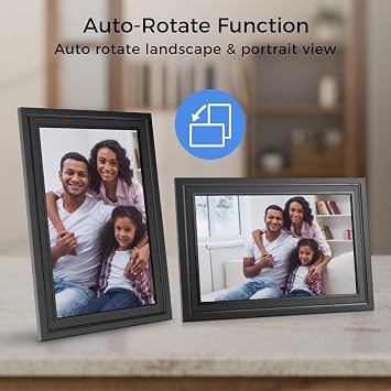 Sungale 10 Cloud Frame, New Exquisite Elegant Design, IPS HD Touch Screen, 20GB Free Cloud Storage, Remote Management via Computer or App, Effortless Setup, Auto-Rotate, Instant Photo Sharing