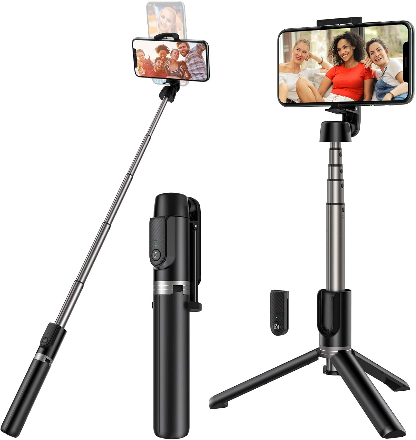 Yoozon Selfie Stick Tripod Bluetooth, Extendable Phone Tripod Selfie Stick with Wireless Remote Shutter for iPhone SE 2/11/11 Pro/11 Pro Max/Xs MAX/XR/XS/X, Galaxy S20/Note 10/S10/S9, Google and More