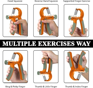 Grip Strengthener | Hand Gripper for Gym | Forearm Strengthener & Hand Grip Trainer | Pack of 1 | Adjustable Resistance 5Kg to 60Kg