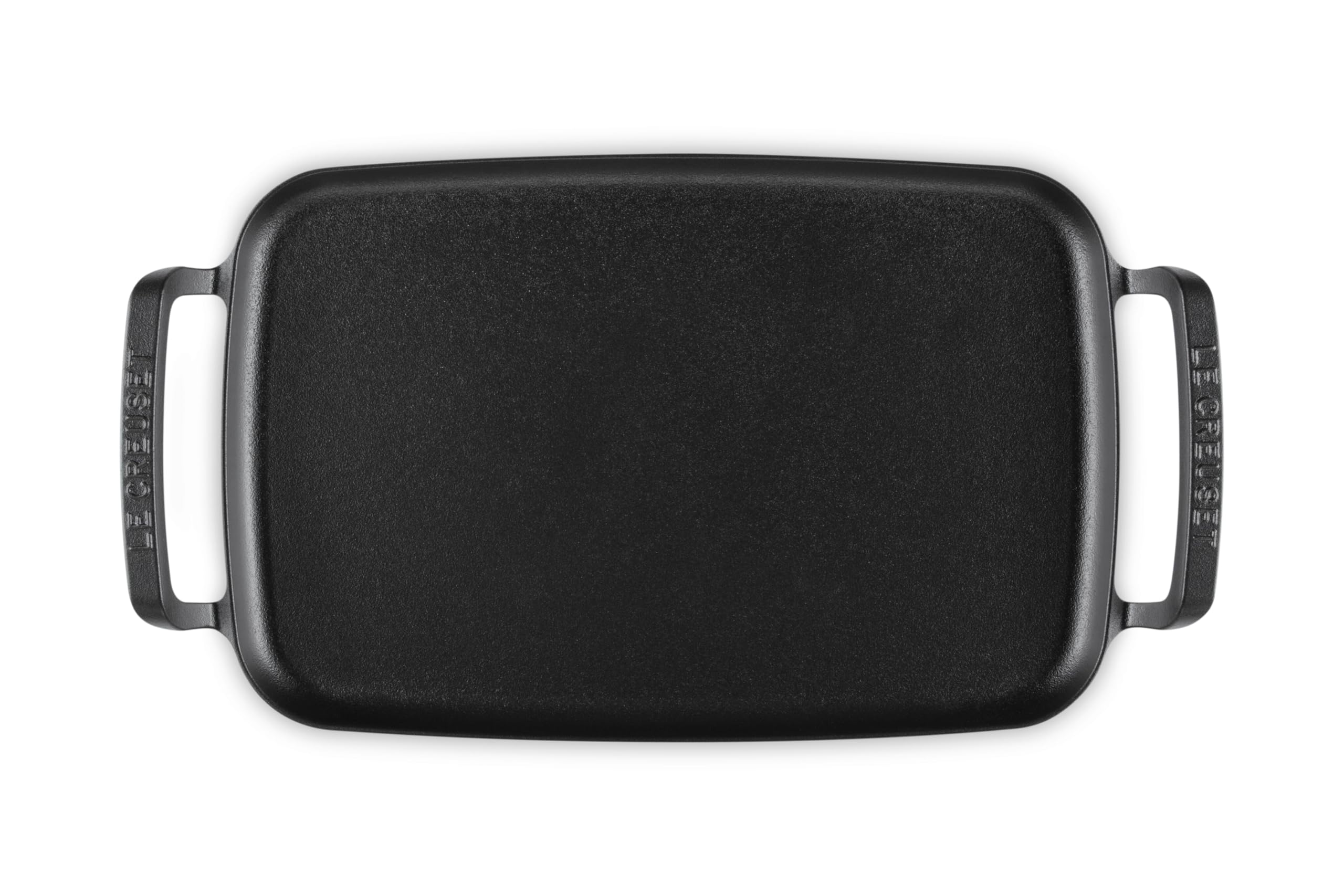 LE CREUSET Plaque de cuisson rectangulaire en fonte pour barbecue d'extérieur