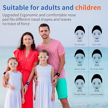 Motion Sickness Glasses,6Pcs Travel Sickness Glasses Sickness Bands Nausea Relief Glasses Car Sickness Airsick Sickness Seasickness for Kids and Adults