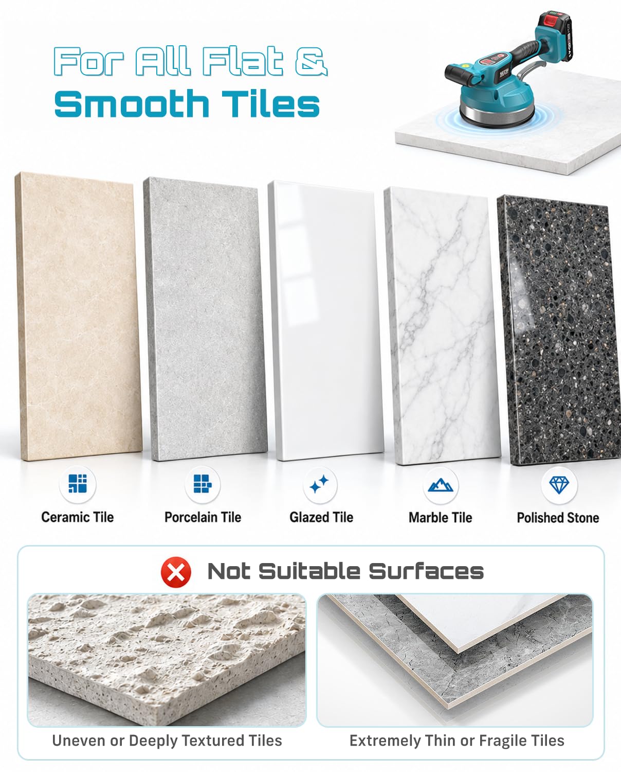 Tile Vibration Tool - Lay Tiles Faster! -6