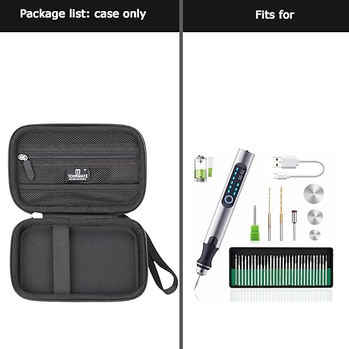 Miniatura 5 de Estuche de transporte de viaje para VQVYBXN inalámbrico Mini grabador eléctrico Herramientas rotativas Pluma de grabado (solo caja)