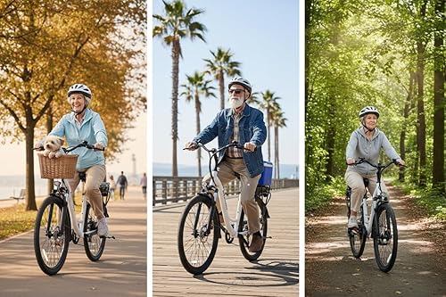 Miniatura 10 de ANCHEER Bicicleta eléctrica para adultos, bicicleta eléctrica con batería extraíble de 48 V 500 Wh, carga rápida de 3.5 horas, hasta 45 millas,