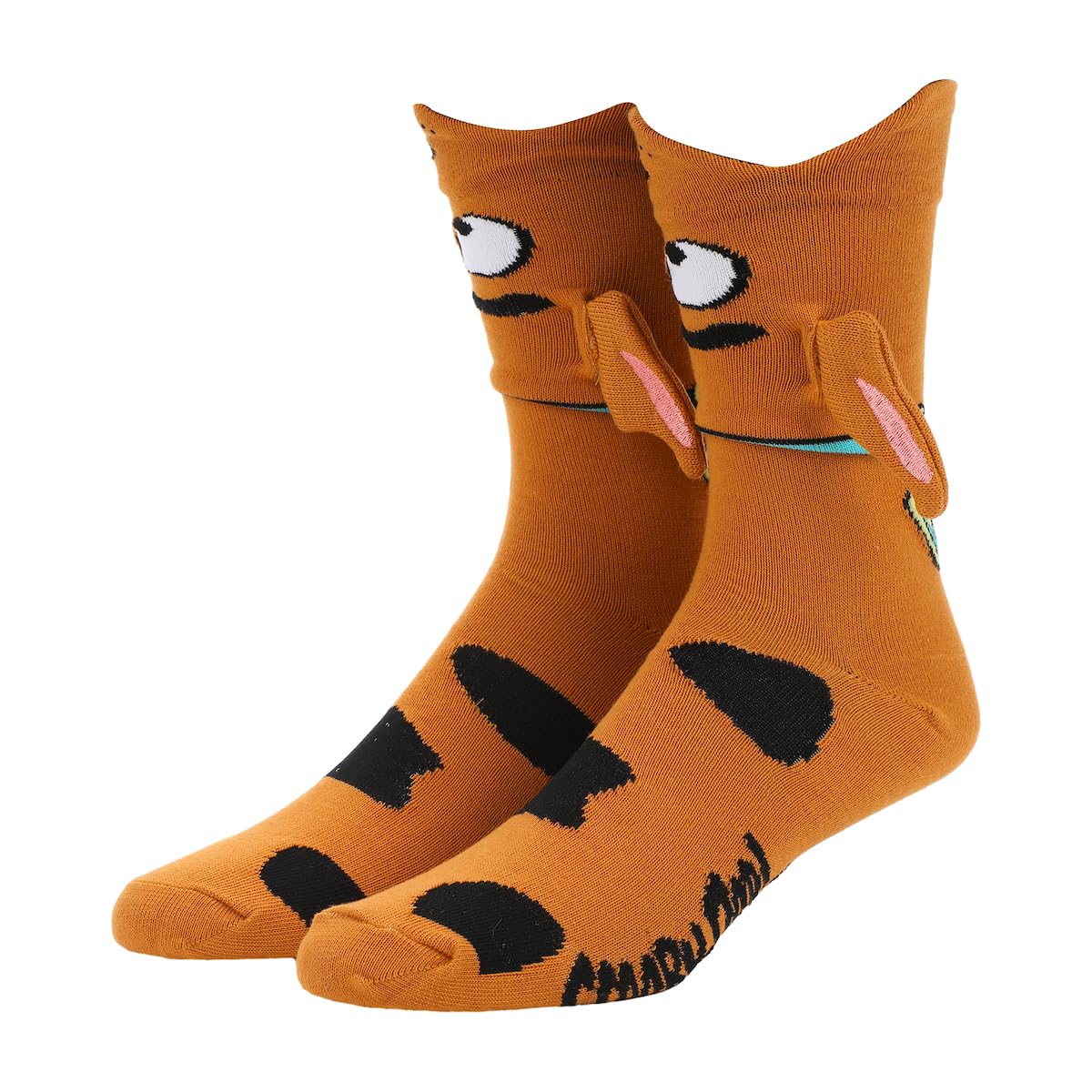 Bioworld Scooby Doo - Calcetines de felpa 3D con orejas marrones