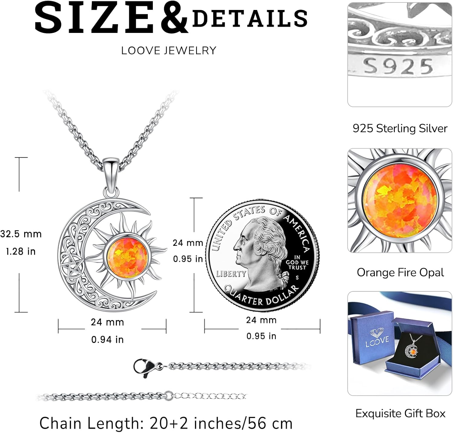 Pentagram/Celtic Knot/Witches Knot/Santa Muerte/Triple Moon Goddess/Baphomet/Hecate Necklace Sterling Silver Magic Wiccan Amulet Pagan Jewelry for Women Men - Image 4